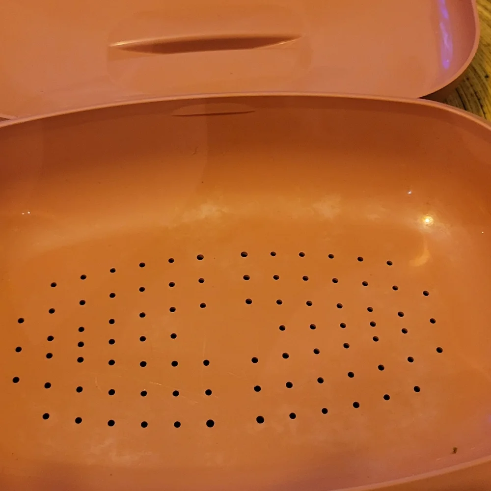 Vintage Pink Tupperware Steamer ~ 3 Pieces